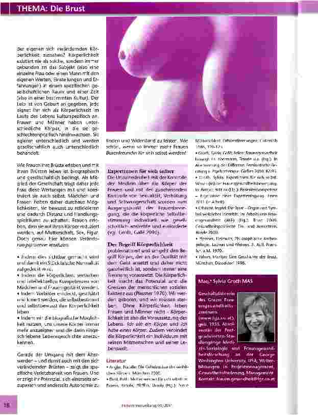 Vorschauseite 3: Aspekte der Körperlichkeit von Frauen und Mädchen...mit stolzgeschwellter Brust