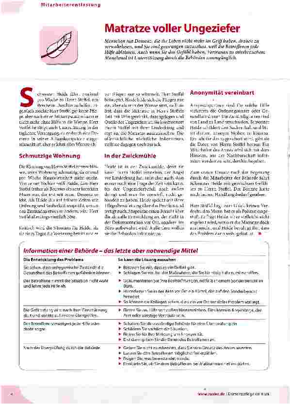 Vorschauseite 1: Matratze voller Ungeziefer