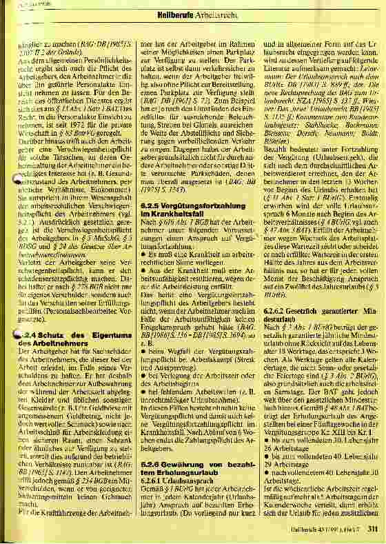Vorschauseite 3: Das Arbeitsrecht des Krankenpflegepersonals 4. Teil