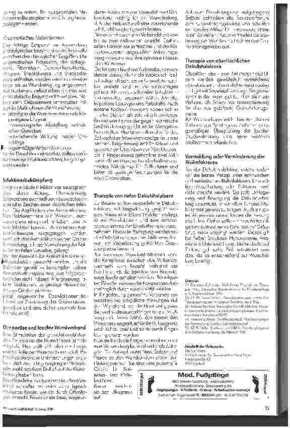 Vorschauseite 3: Dekubitusprophylaxe und -therapie - 2. Teil