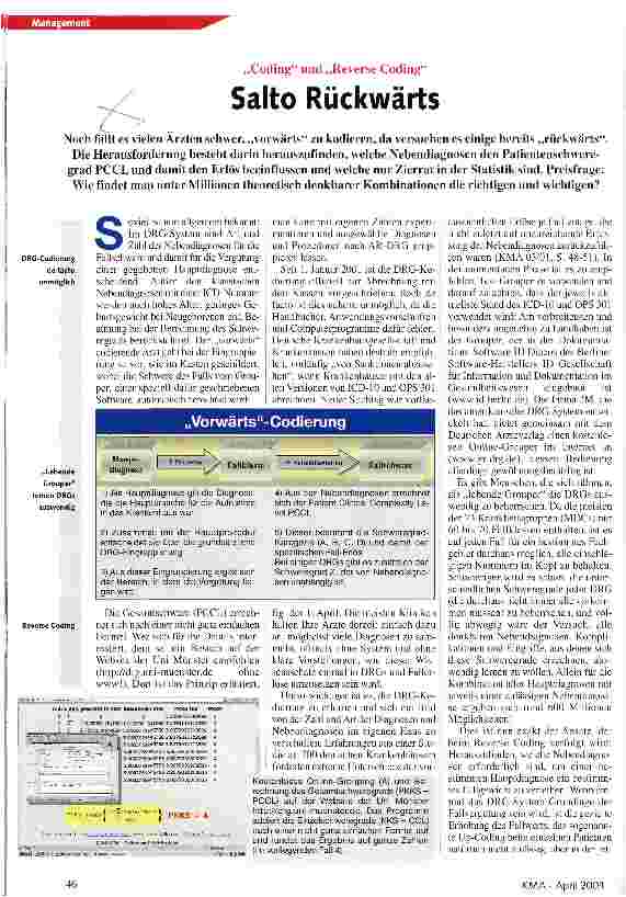Vorschauseite 1: Salto Rückwärts Coding und Reverse Coding