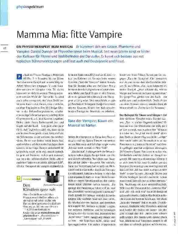 Vorschauseite 1: Mamma Mia: fitte Vampire