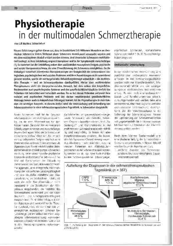 Vorschauseite 1: Physiotherapie in der multimodalen Schmerztherapie