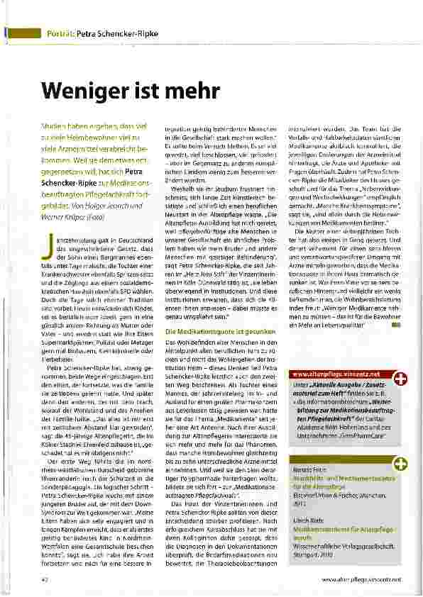 Vorschauseite 1: Weniger ist mehr