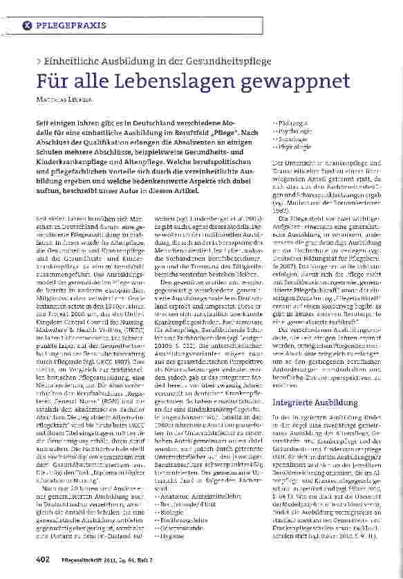 Vorschauseite 1: Für alle Lebenslagen gewappnet