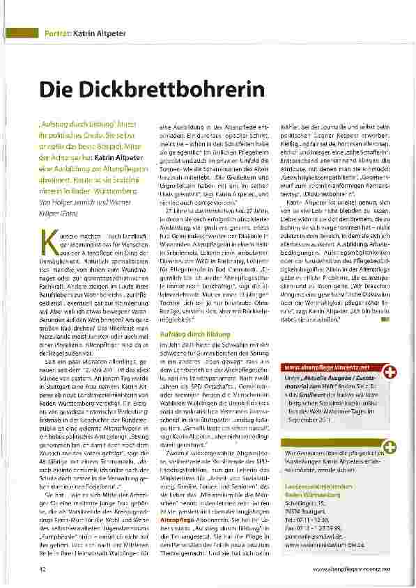 Vorschauseite 1: Die Dickbrettbohrerin