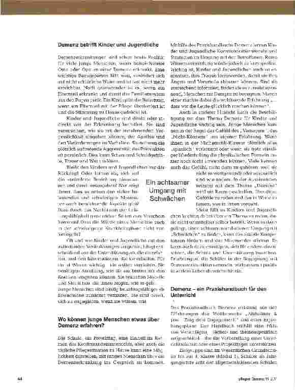 Vorschauseite 2: „Oma erkennt mich nicht mehr