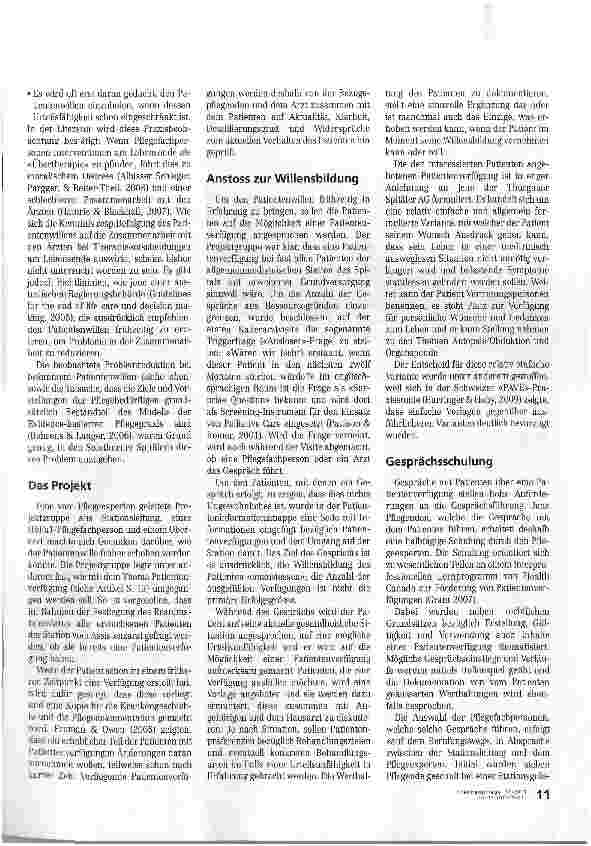 Vorschauseite 2: Dem Patientenwillen mehr Gewicht geben