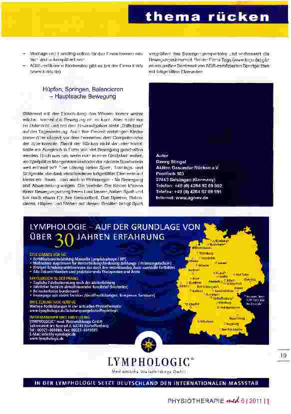 Vorschauseite 3: RückenschmerzTeil II - Rückengerechter Alltag Tipps für den gesunden Kinderrücken