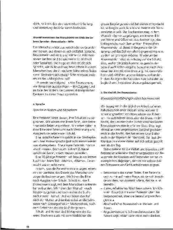 Vorschauseite 2: Philosophische Reflexion, Spiritualität und Erfahrung in der Palliativpflege
