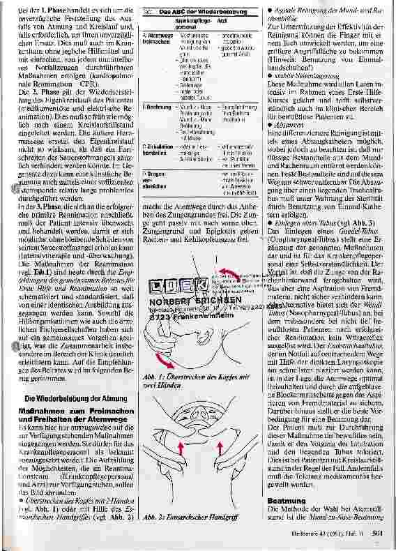Vorschauseite 2: Aktuelles zur Reanimation