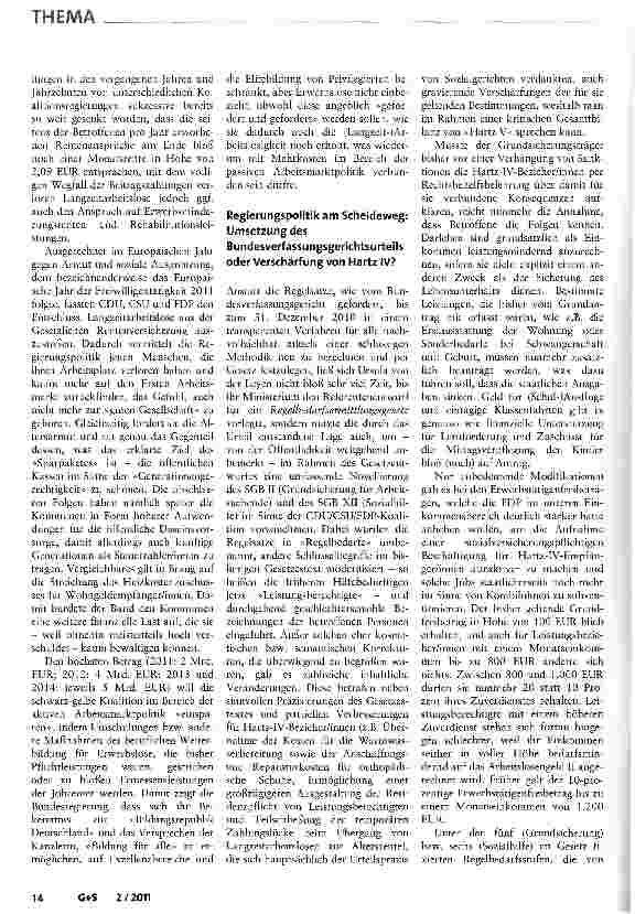 Vorschauseite 6: Ein noch rigideres Armutsregime?