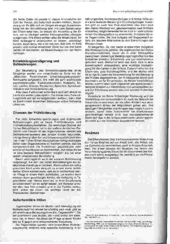 Vorschauseite 3: Die Bedeutung der frühen Kindheit für die Gesamtentwicklung