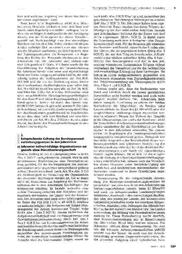 Vorschauseite 4: Die Personalvertretungen in den neuen JobcenternVerfassungsund personalvertretungsrechtliches Neuland