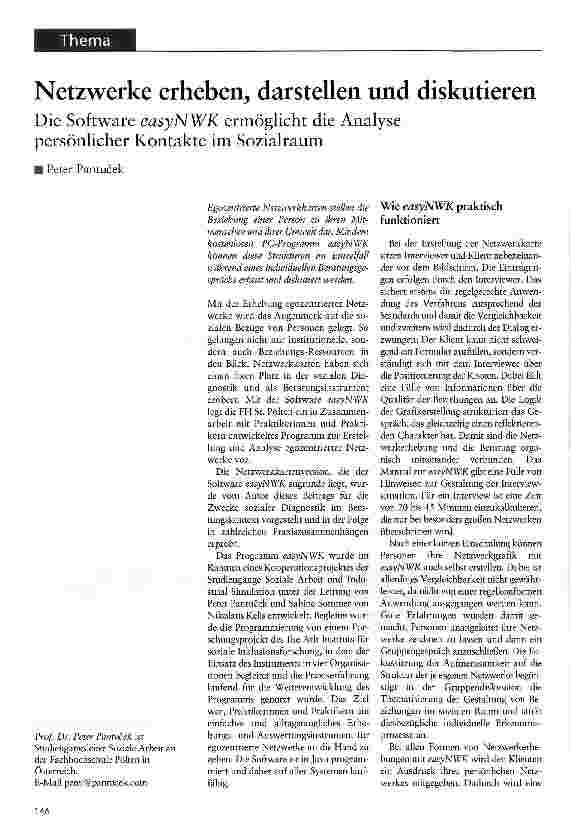 Vorschauseite 1: Netzwerke erheben, darstellen und diskutieren