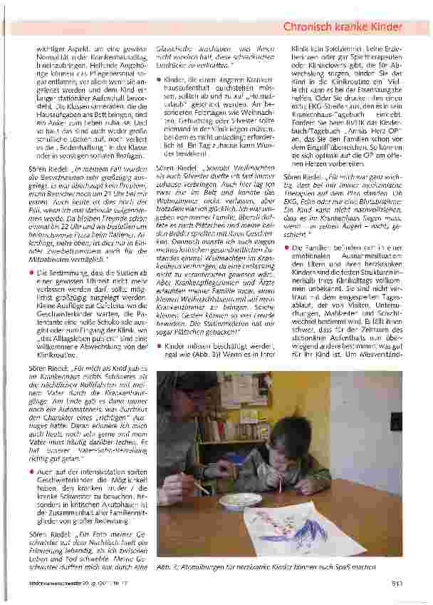 Vorschauseite 3: Ratschläge und Tipps für die stationäre Versorgung von Kindern mit Herzoperation