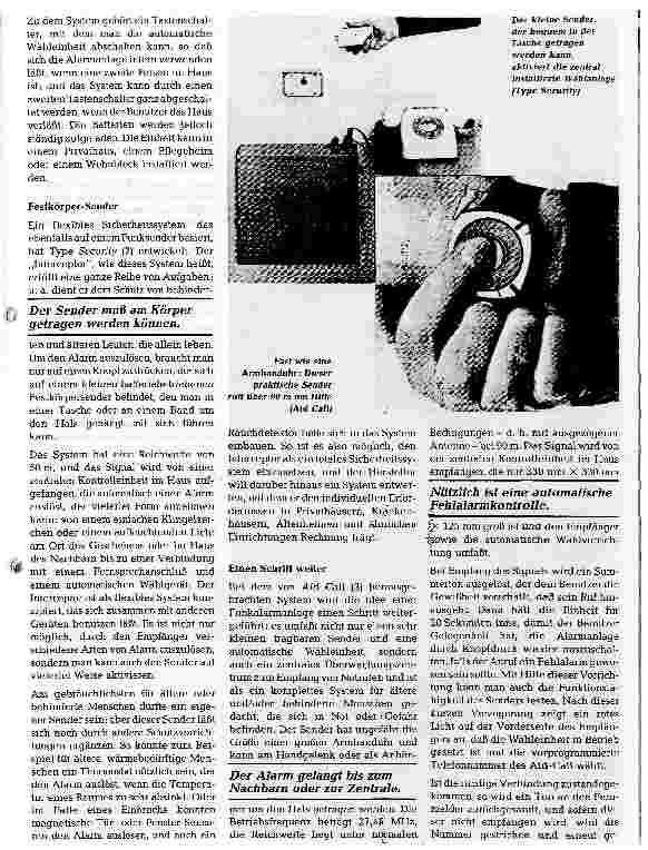 Vorschauseite 2: Funkbetätigte Alarmsysteme