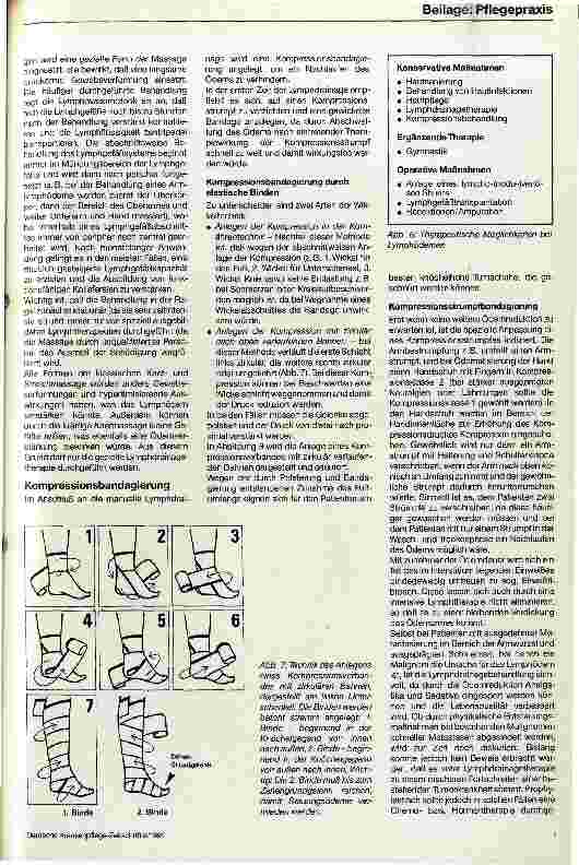 Vorschauseite 6: Das Lymphödem - Anleitungen zum richtigen Verhalten und pflegerische Maßnahmen bei latentem und klinisch manifestem Lymphödem