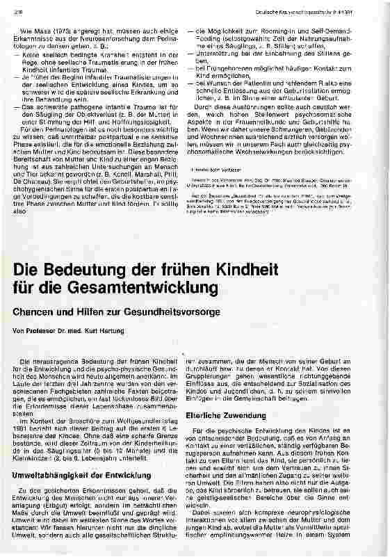Vorschauseite 3: Zur Psychosomatik der Perinatalperiode