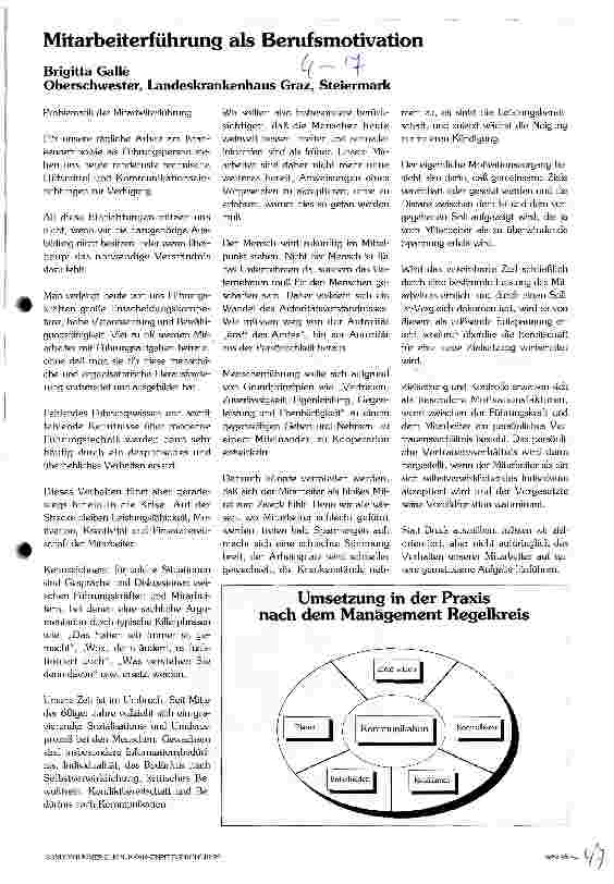 Vorschauseite 1: Mitarbeiterführung als Berufsmotivation
