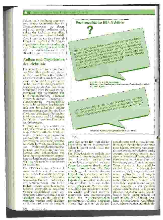 Vorschauseite 2: Hygienerichtlinien des BGA Kritische Anmerkungen