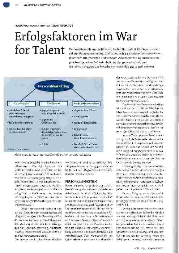 Vorschauseite 1: Erfolgsfaktoren im War for Talent