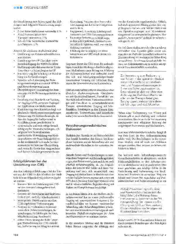 Vorschauseite 5: Von Schuld und Scham zu einem professionellen Umgang mit Fehlern - Risikomanagement in der operativen Medizin