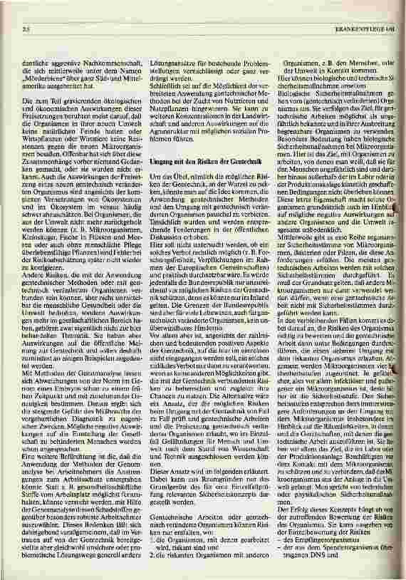 Vorschauseite 3: Konzepte zum Umgang mit Risiken der Gentechnik