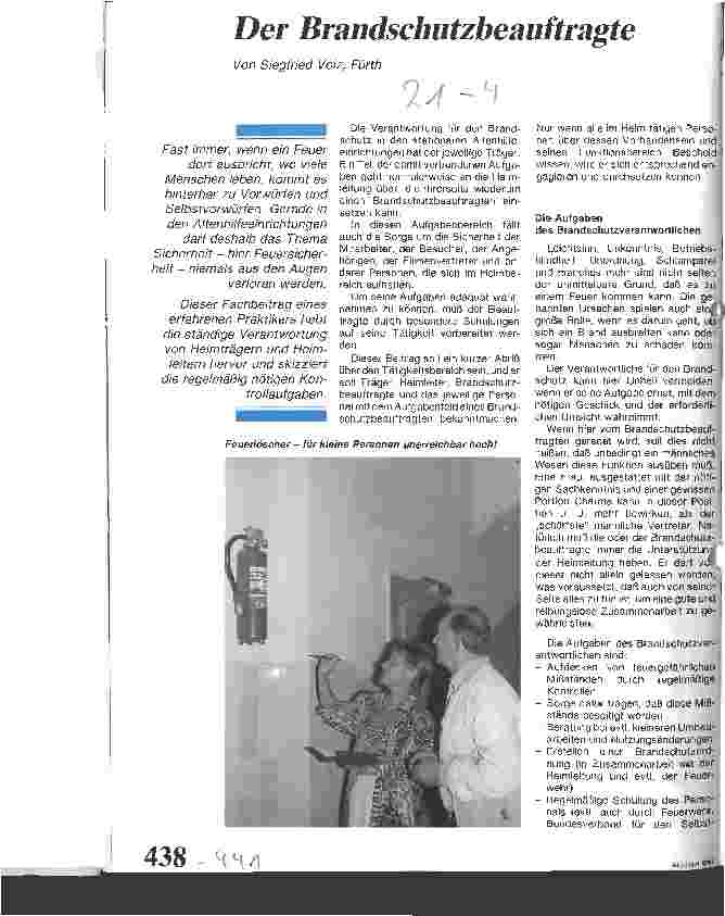 Vorschauseite 1: Der Brandschutzbeauftragte