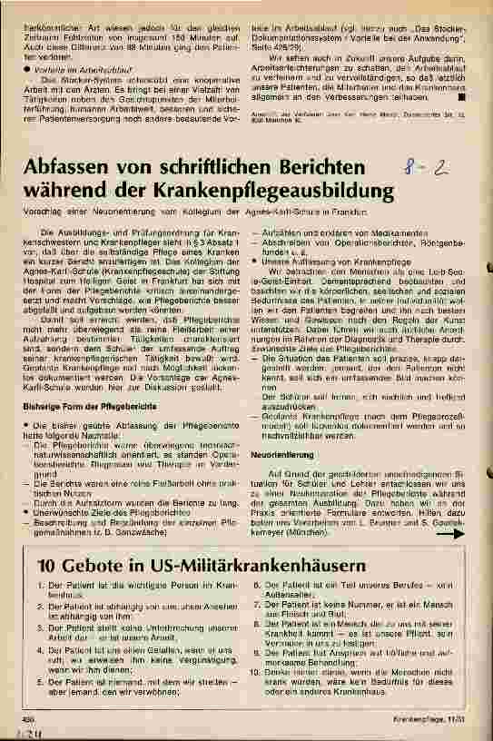 Vorschauseite 2: Erfahrungswerte mit dem Stocker-System aus der Sicht der stationsleitenden Pflegekraft