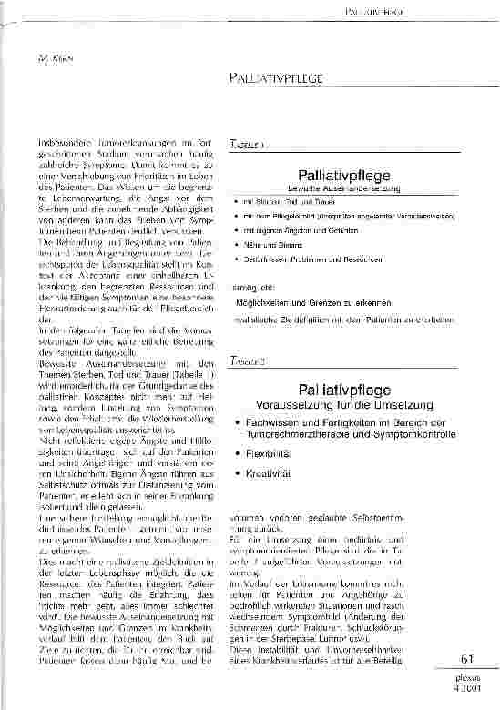 Vorschauseite 1: Palliativpflege