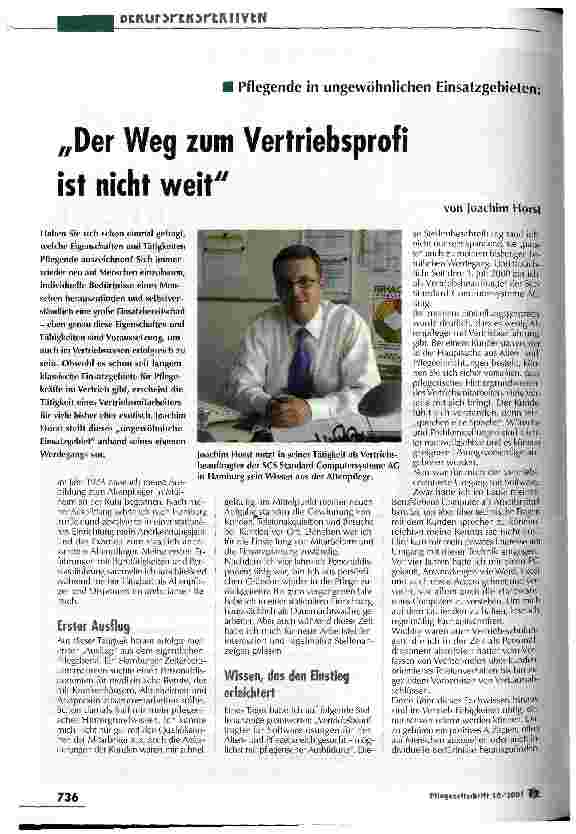 Vorschauseite 1: Der Weg zum Vertriebsprofi ist nicht weit