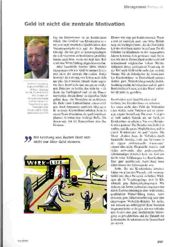 Vorschauseite 1: Geld ist nicht die zentrale Motivation