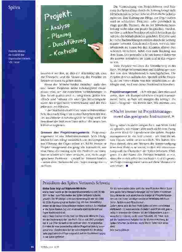 Vorschauseite 3: Im Projektwald der Spitex