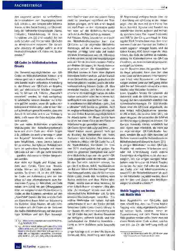 Vorschauseite 5: Mobile Tagging: QR-Codes und ihre Anwendungsmöglichkeiten