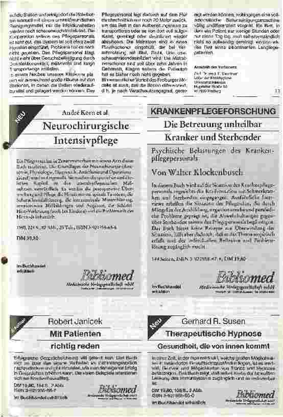 Vorschauseite 2: Bettenzentrale und routinemäßige Bettendesinfektion Erforderlich oder überflüssig?