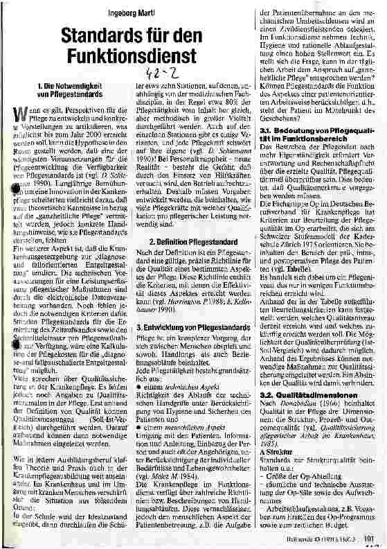 Vorschauseite 1: Standards für den Funktionsdienst