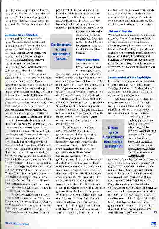 Vorschauseite 3: Die Pflege von Demenzkranken Angehörigen