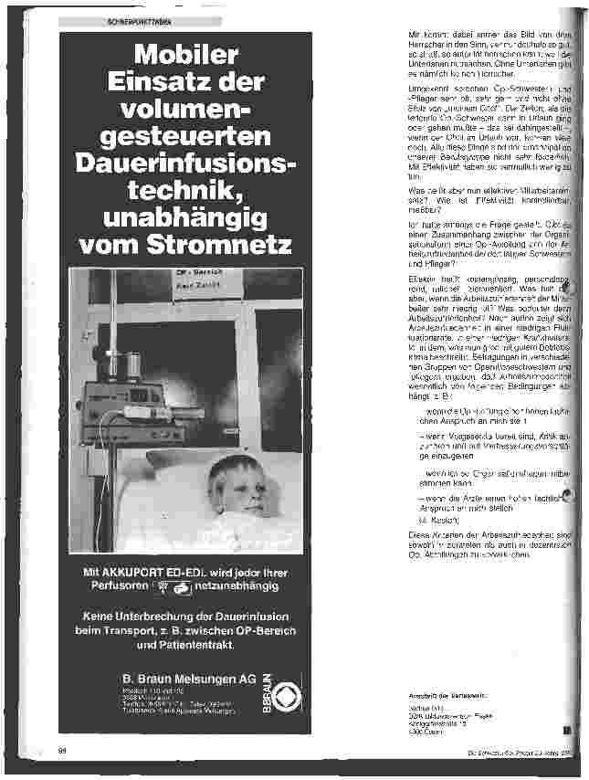 Vorschauseite 2: Vorund Nachteile einer zentralen OP-Abteilung aus Sicht eines effektiven Mitarbeitereinsatzes