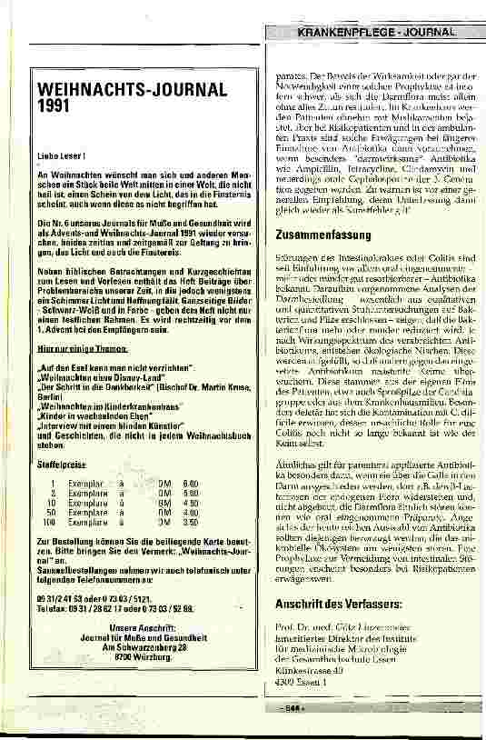 Vorschauseite 4: Der Einfluß von Antibiotica auf die Darmflora