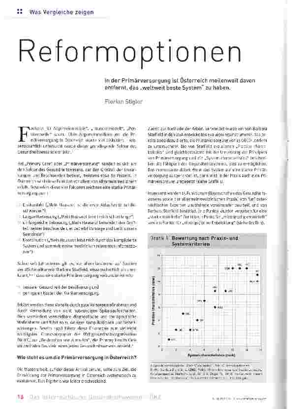 Vorschauseite 1: Reformoptionen