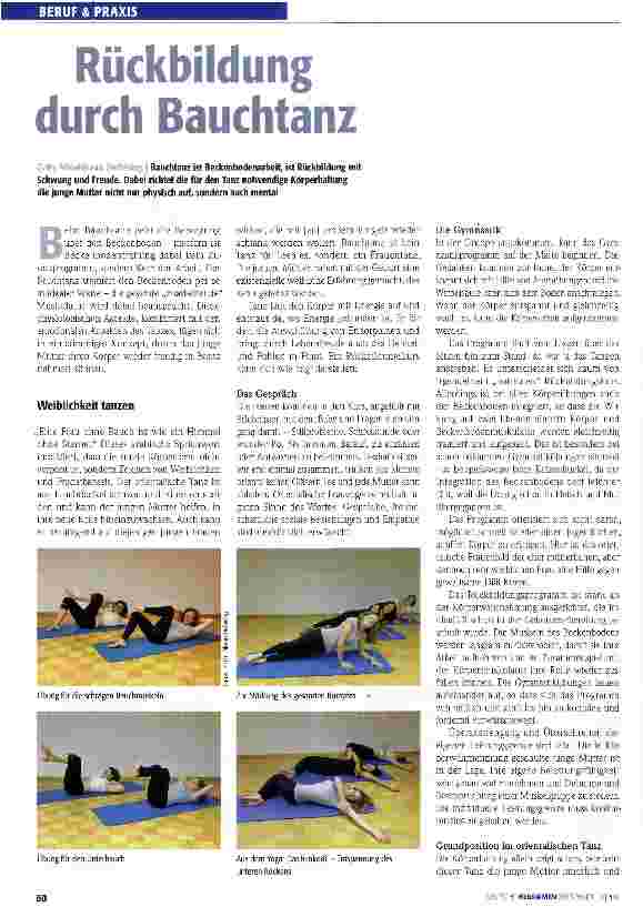 Vorschauseite 1: Rückbildung durch Bauchtanz