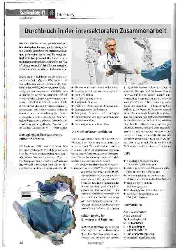 Vorschauseite 1: Durchbruch in der intersektoralen Zusammenarbeit