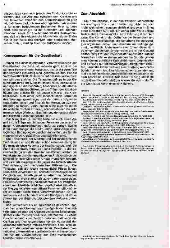 Vorschauseite 5: Der Kranke als wichtigste Norm unserer Hilfe: Tatsache oder Ideal