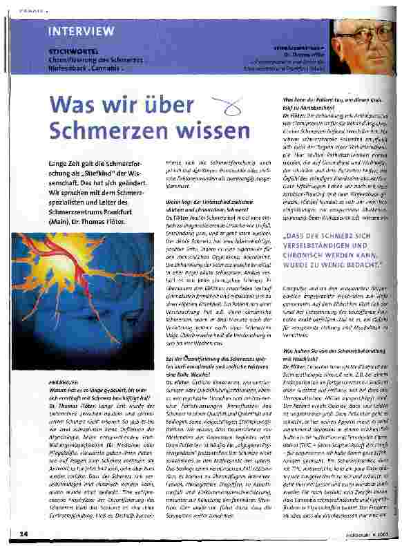 Vorschauseite 1: Was wir über Schmerzen wissen