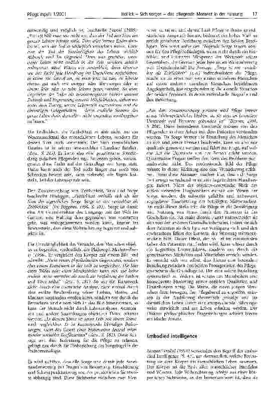 Vorschauseite 4: Sich sorgen - das pflegende Moment in der Führung