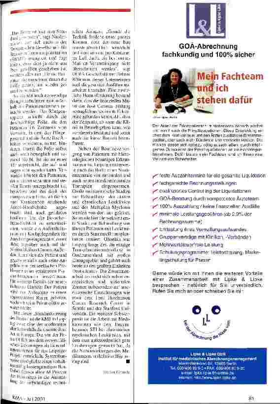 Vorschauseite 2: Das Beste ist hier Standard Knochenmark-Transplantationseinheit in Leipzig