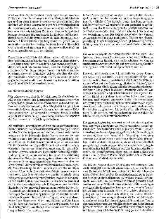 Vorschauseite 6: Was nützt denn überhaupt? Wirkfaktoren in der Arbeit des Pflegeund Erziehungsdienstes in der Kinderund Jugendpsychiatrie