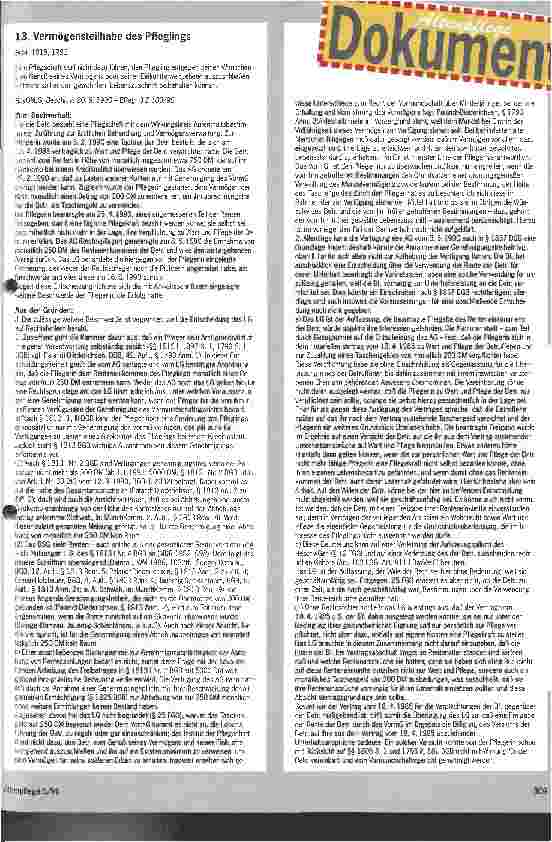 Vorschauseite 2: Den gewohnten Lebensstandard erhalten Wichtiges Urteil zur Vermögensteilhabe eines Pfleglings