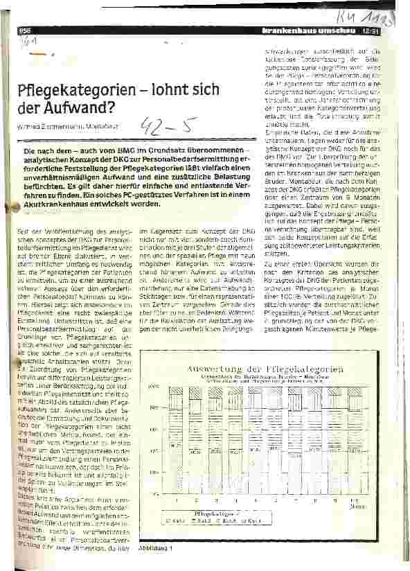 Vorschauseite 1: Pflegekategorien - lohnt sich der Aufwand?